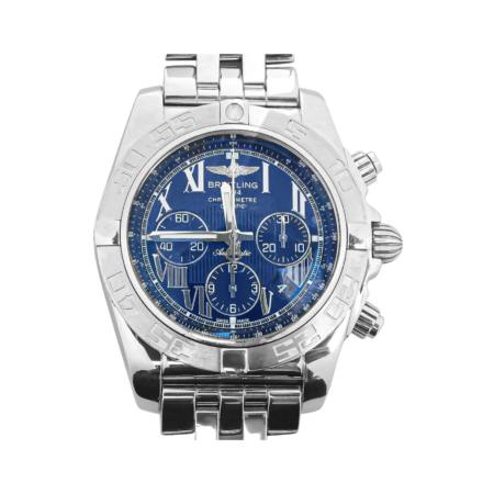 Breitling Chronomat Stainless Steel Blue Roman Dial AB0110