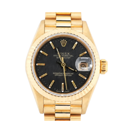 Rolex Lady-Datejust Yellow Gold Black Dial 69178