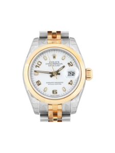 Rolex Lady-Datejust Stainless Steel and Yellow Gold White Arabic Dial 179173