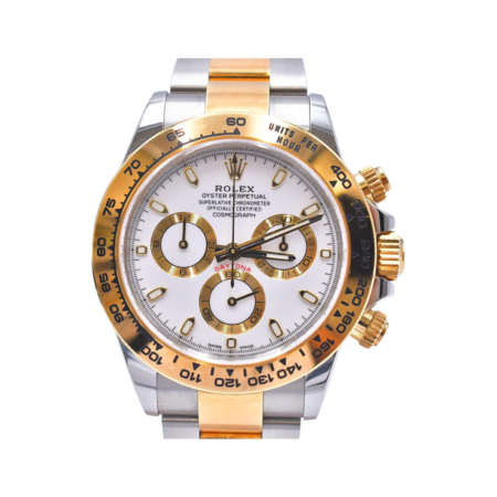 Rolex Daytona Stainless Steel and Yellow Gold White Dial 116503