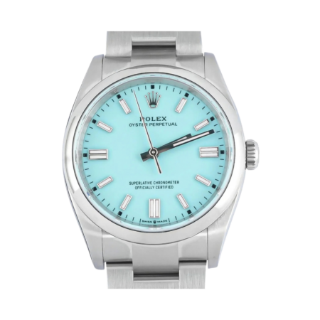 Rolex Oyster Perpetual 36 Stainless Steel Turquoise Stick Dial 126000