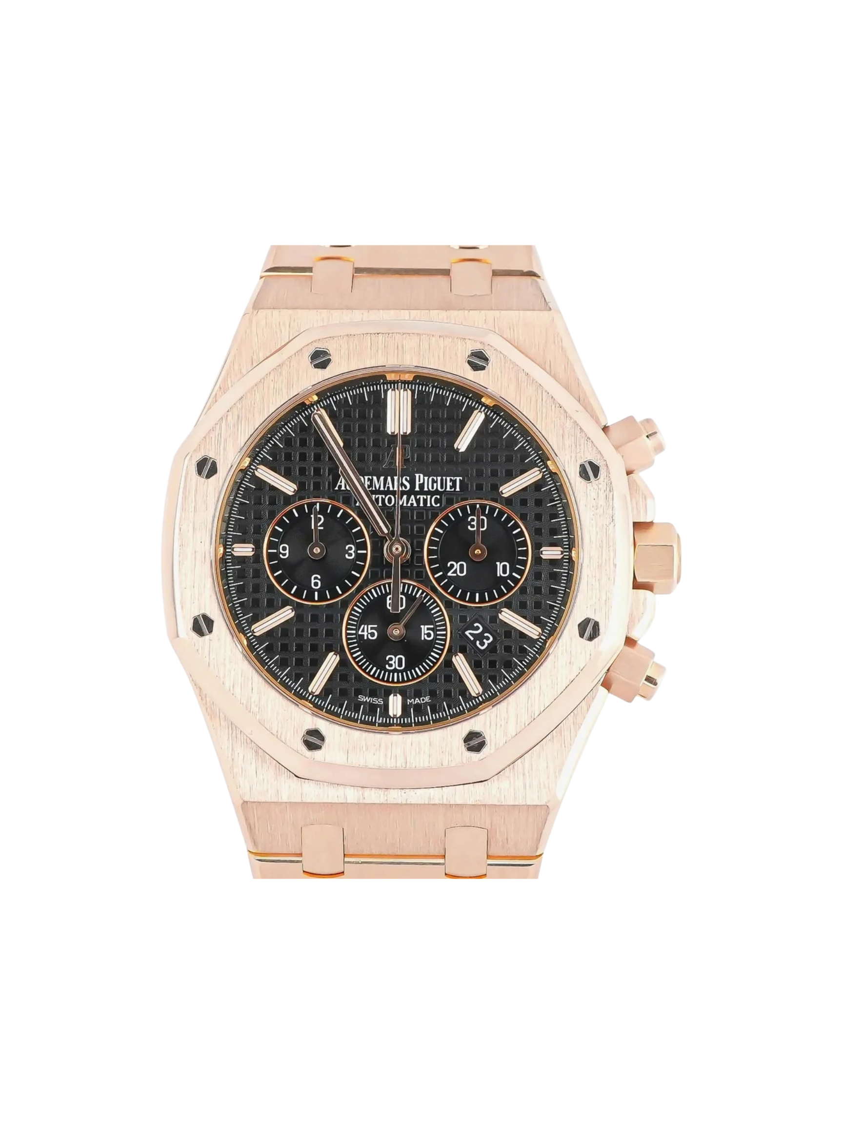 Audemars Piguet Royal Oak Chronograph Rose Gold Black Dial 26320OR.OO.1220OR.01