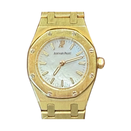 Audemars Piguet Lady Royal Oak Yellow Gold Mother of Pearl Dial 67075BA