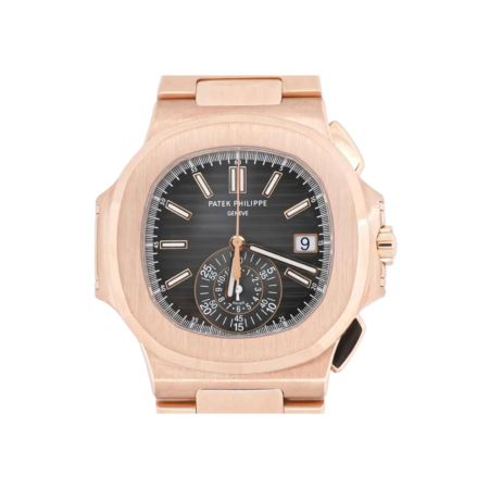 Patek Philippe Nautilus Chronograph Rose Gold Black Dial 5980/1R-001