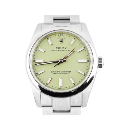 Rolex Oyster Perpetual Stainless Steel Pistachio Dial 124200