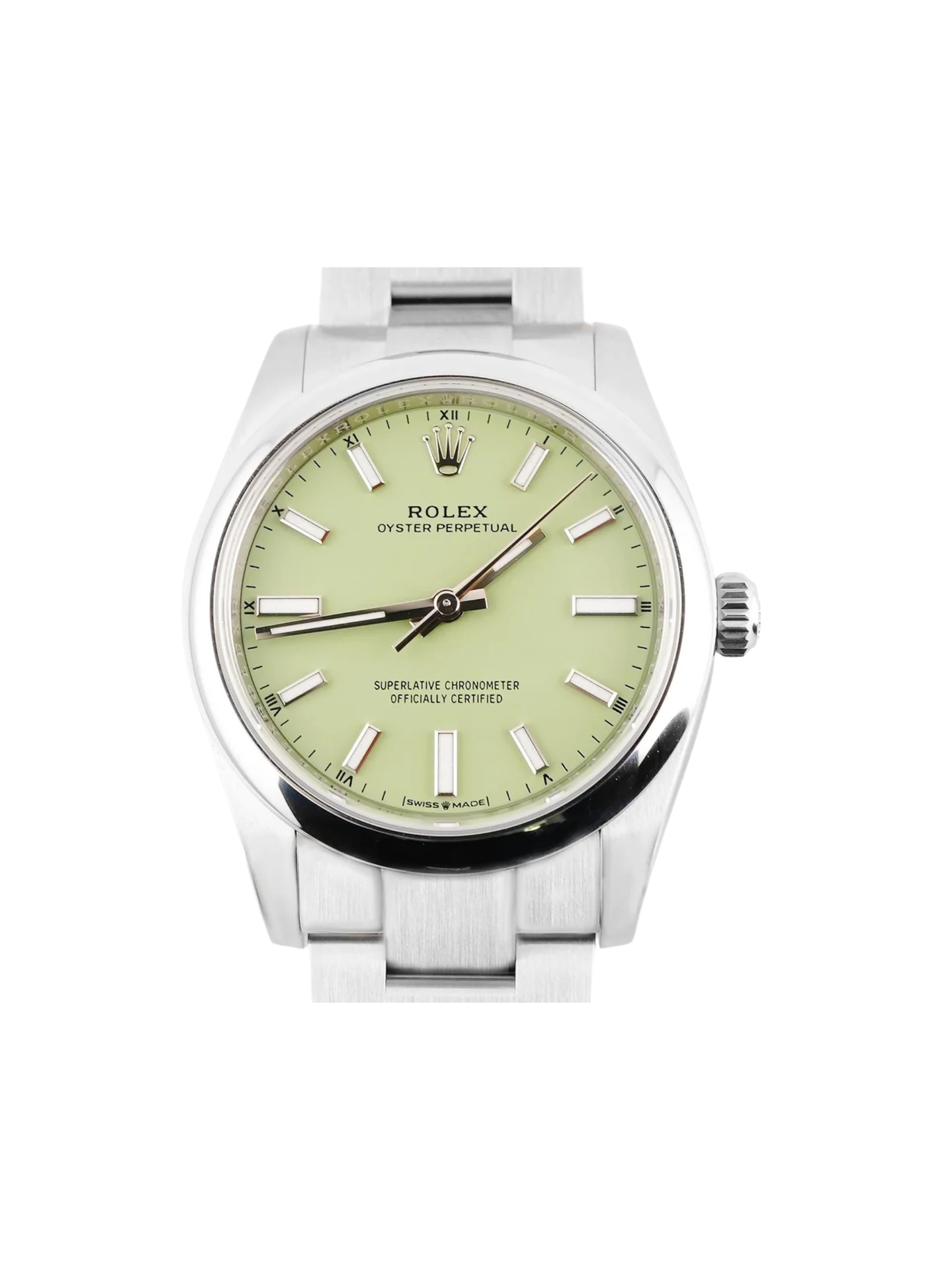 Rolex Oyster Perpetual Stainless Steel Pistachio Dial 124200