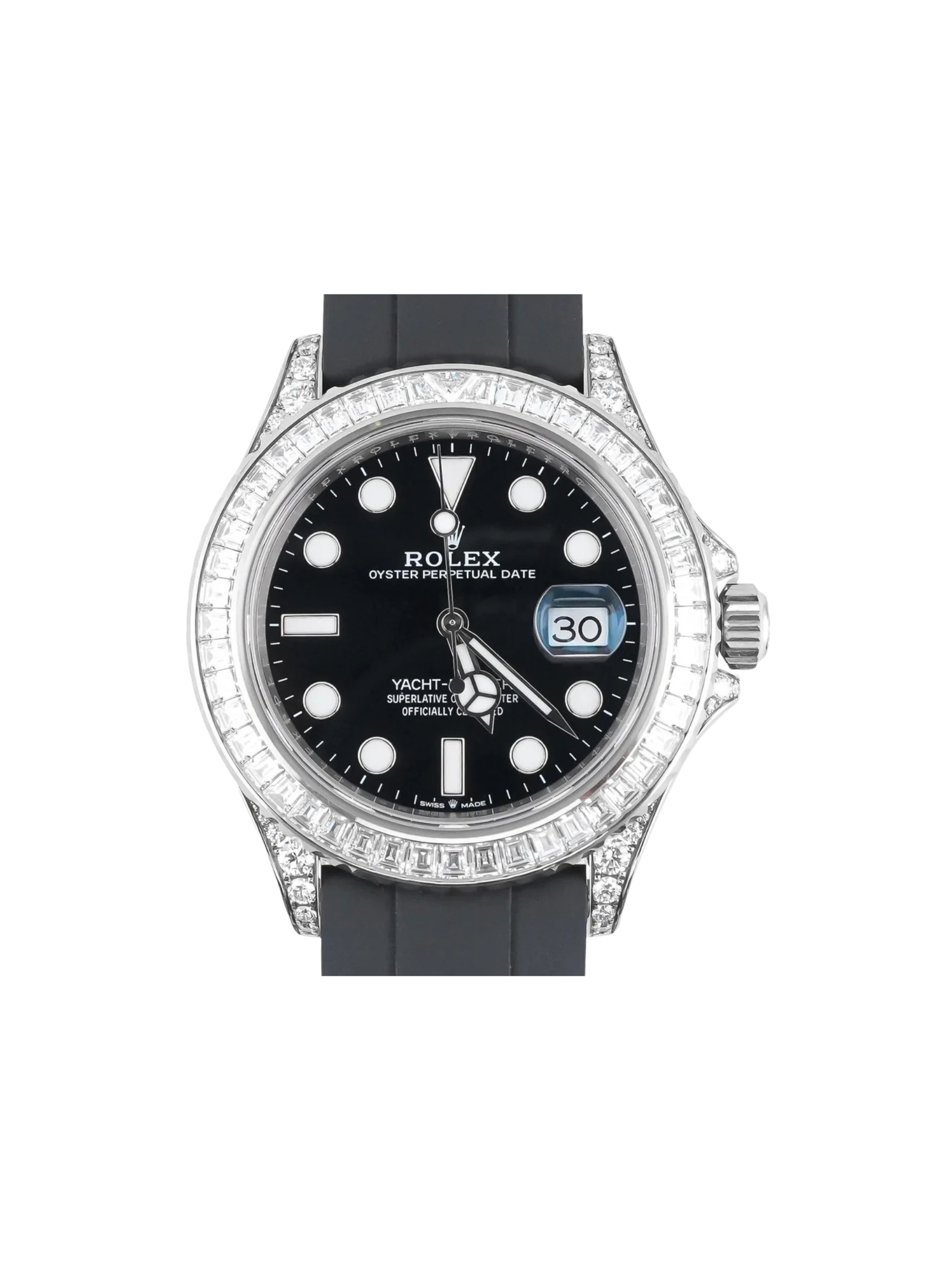 Rolex Yacht-Master White Gold Diamond Black Dial 226679TBR