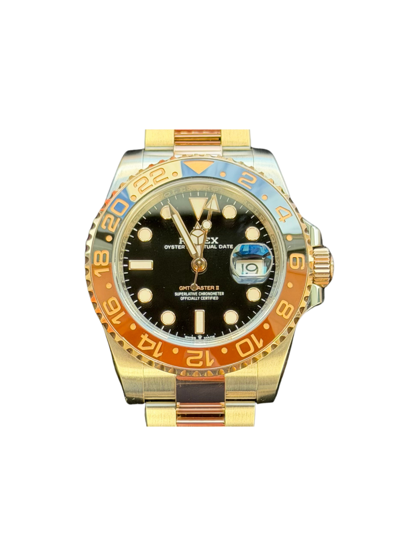 Rolex GMT-Master II "Root Beer" Stainless Steel and Rose Gold Black Dial 126711CHNR