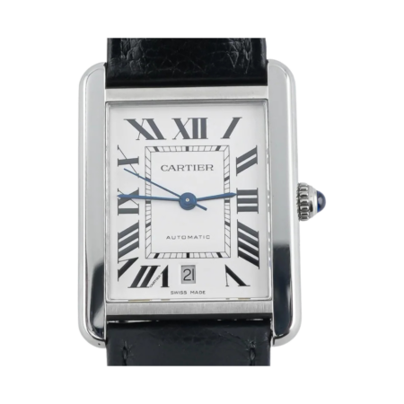 Cartier Tank Solo Stainless Steel Silver Roman Dial W5200027
