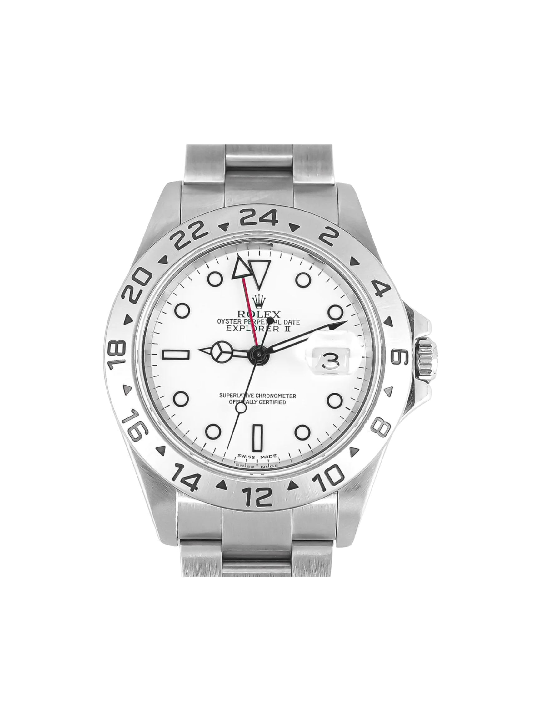Rolex Explorer II Stainless Steel White Dial 16570